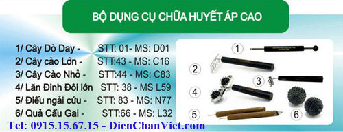 Dụng cụ diện chẩn chữa huyết áp cao