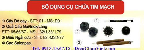 Dụng cụ diện chẩn chữa bệnh tim mạch