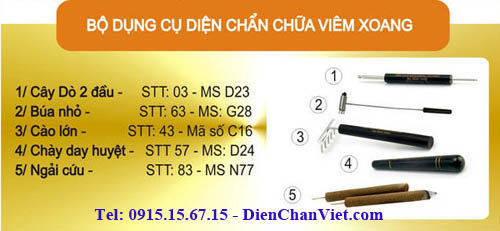 dụng cụ diện chẩn chữa viêm xoang